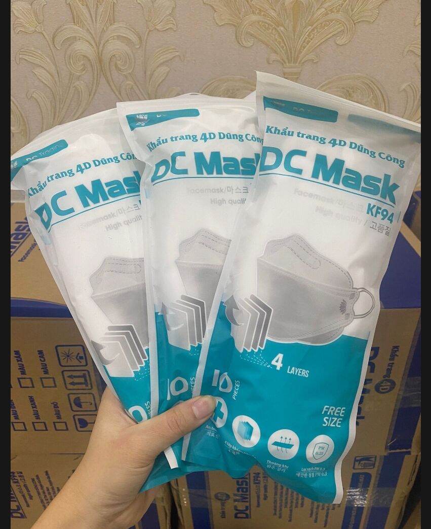 Khẩu trang y tế KF94 DC mask 4 lớp ( thùng 300cái )