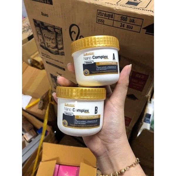 Thuốc Duỗi Tóc Tại Nhà Phục Hồi Tóc Lavox 150ml*2