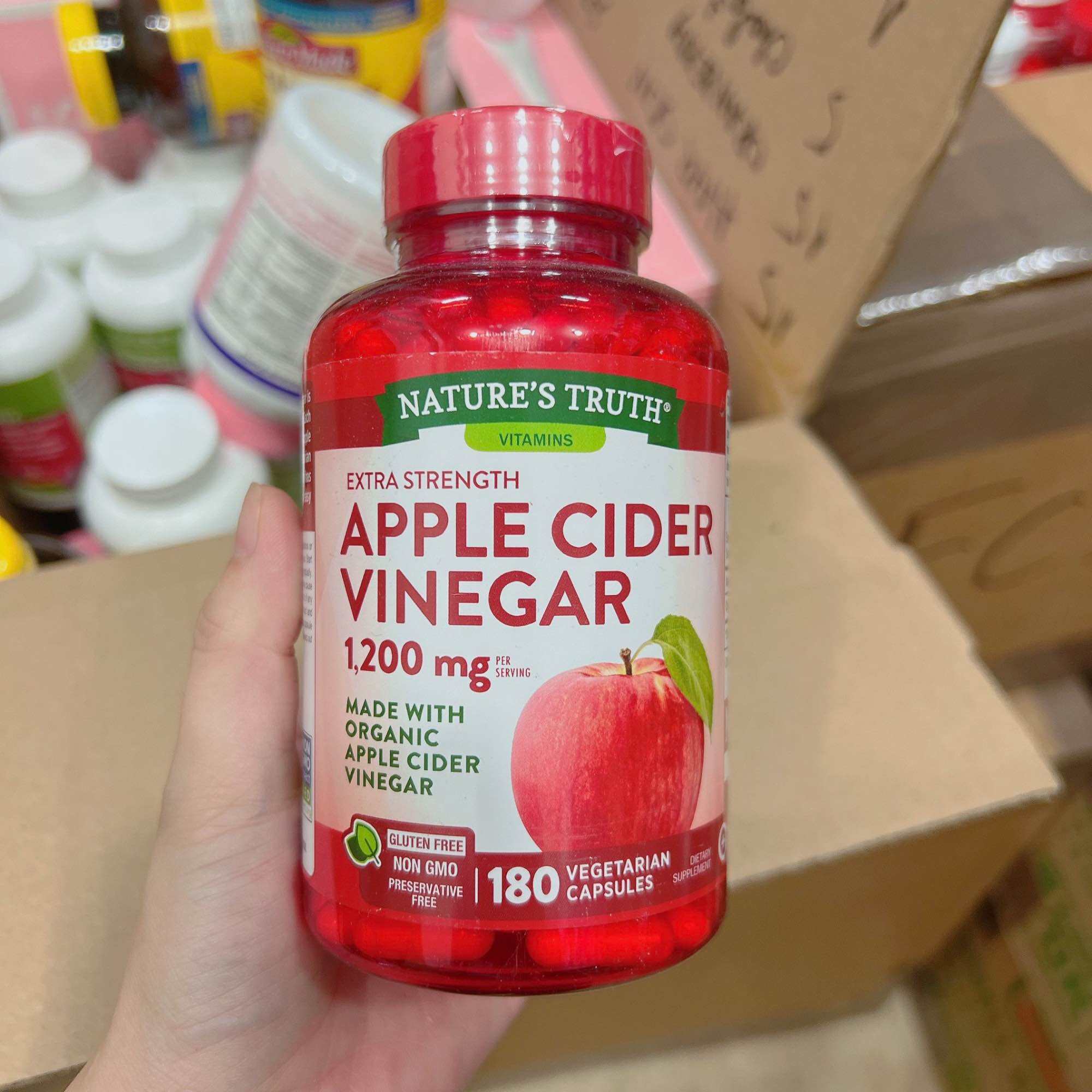 Giấm táo Apple Cider Vinegar Nature s Truth của Mỹ