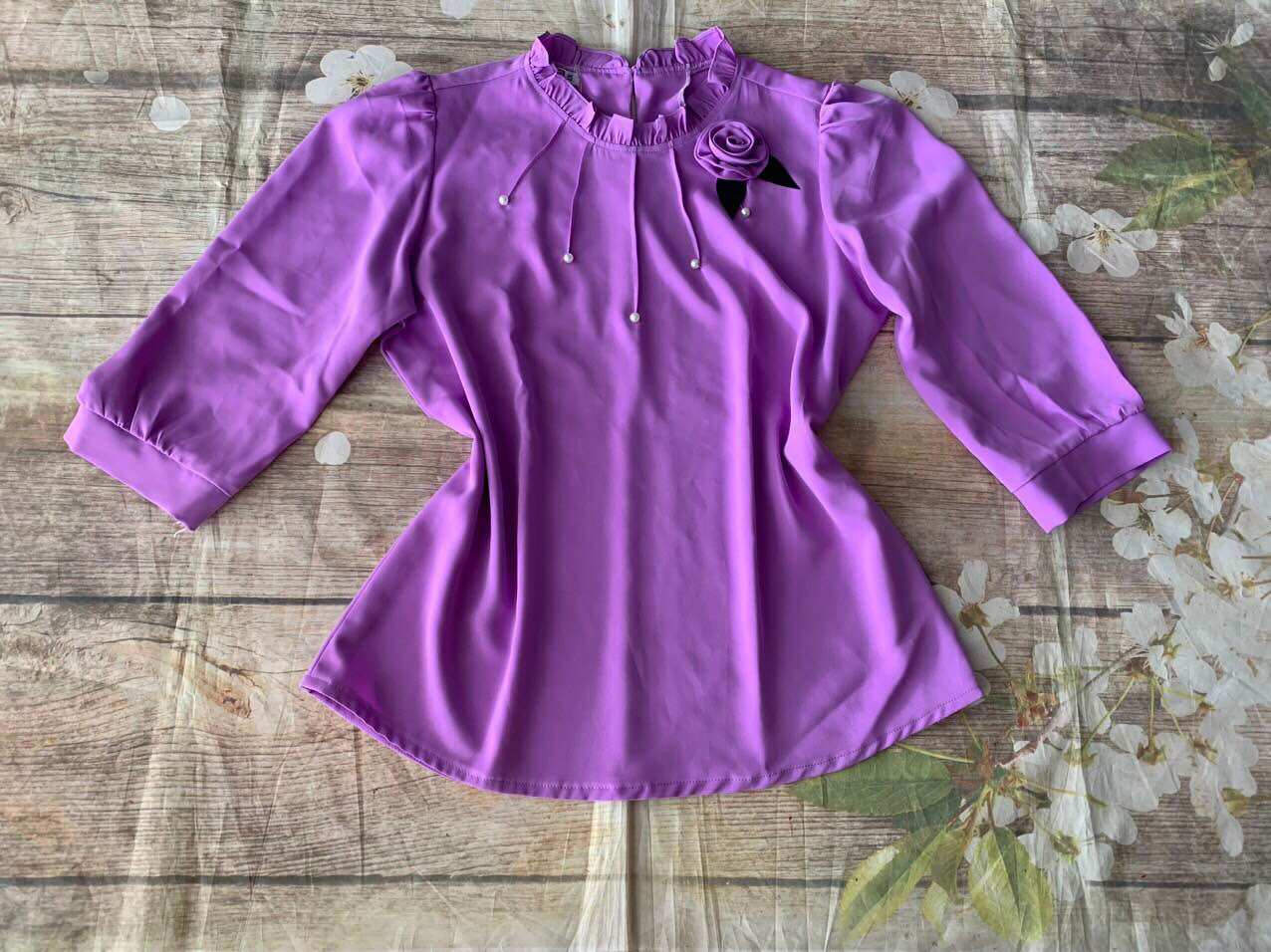 Áo công sở tay 3/4 full size 838