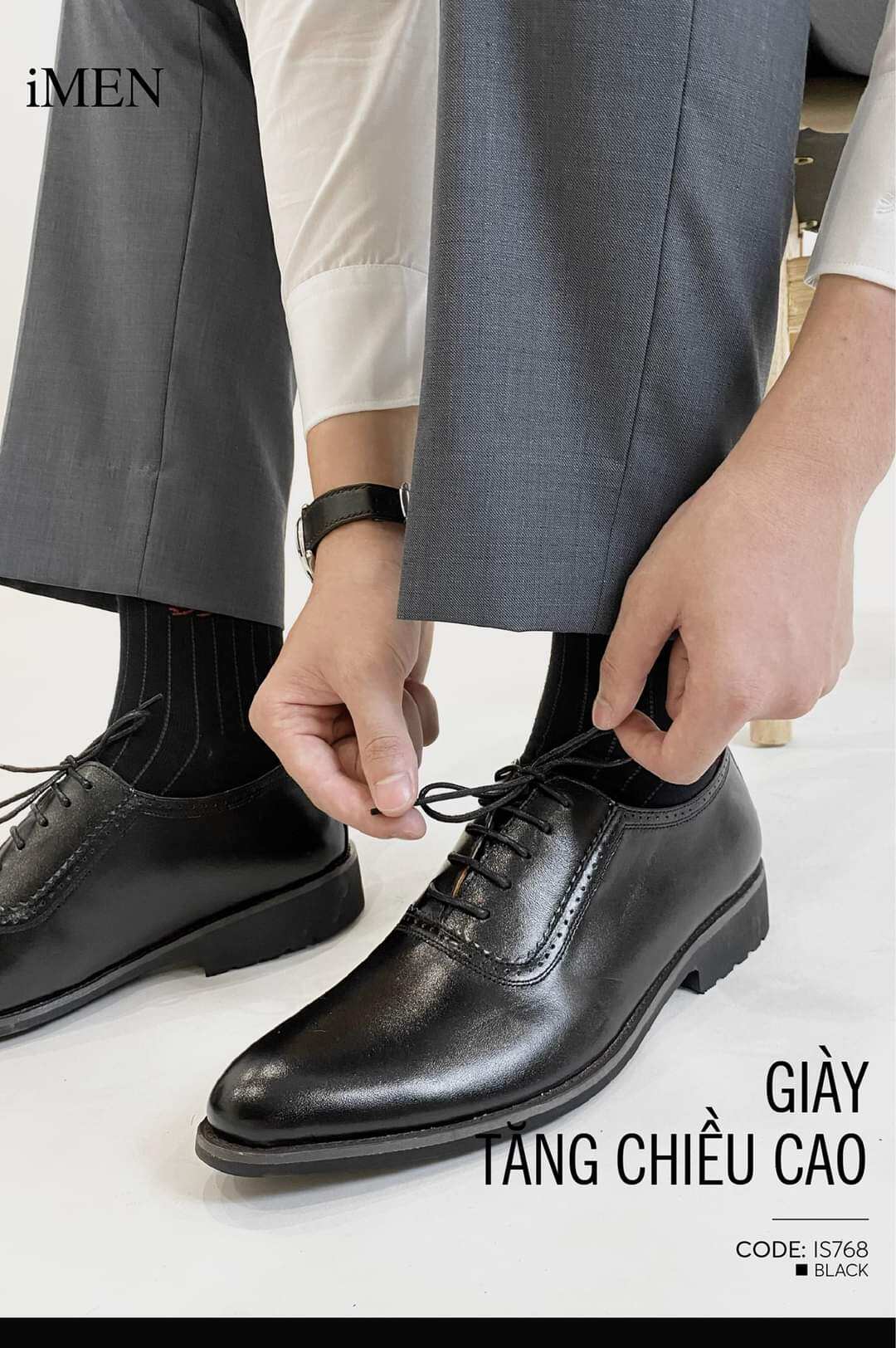 Giày da nam imen đã bò thật