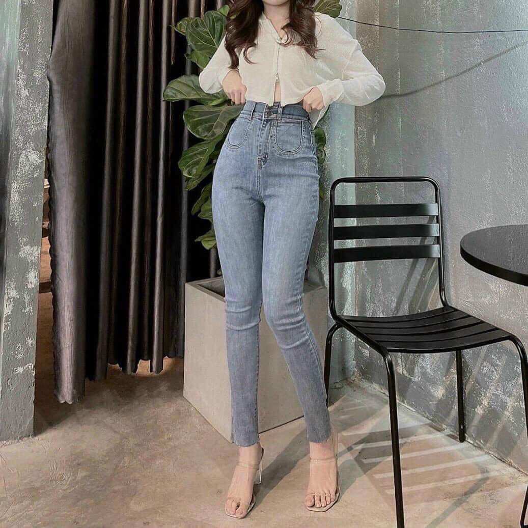 Quần jean ôm co giãn