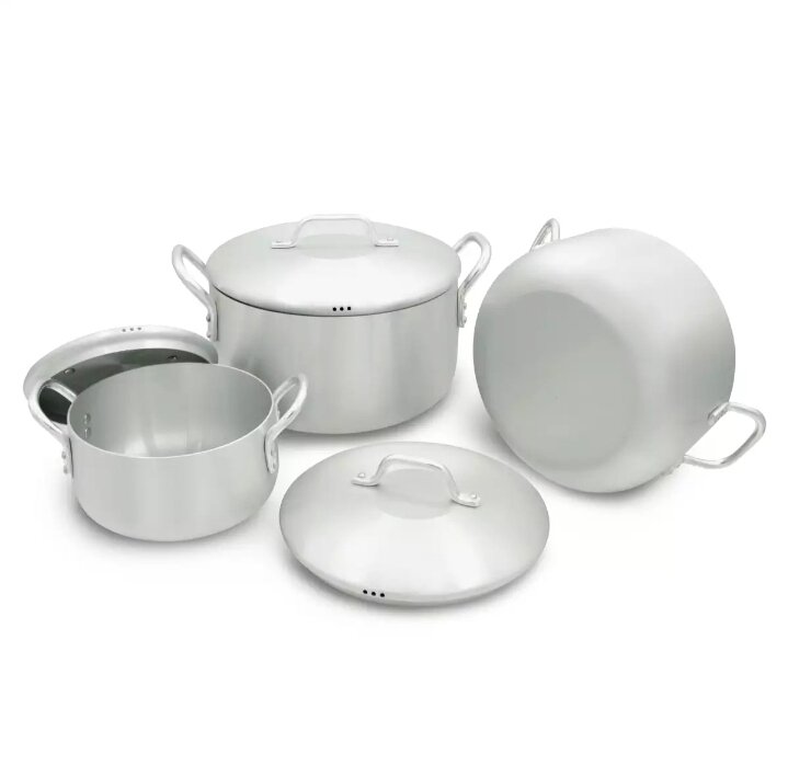 Bộ 3 nồi nhôm kiểu nhật t3 nhỏ kim hằng gồm các size 16cm-20cm-24cm