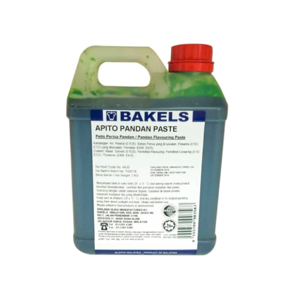 Hương lá dứa dạng sệt Bakels can 2kg