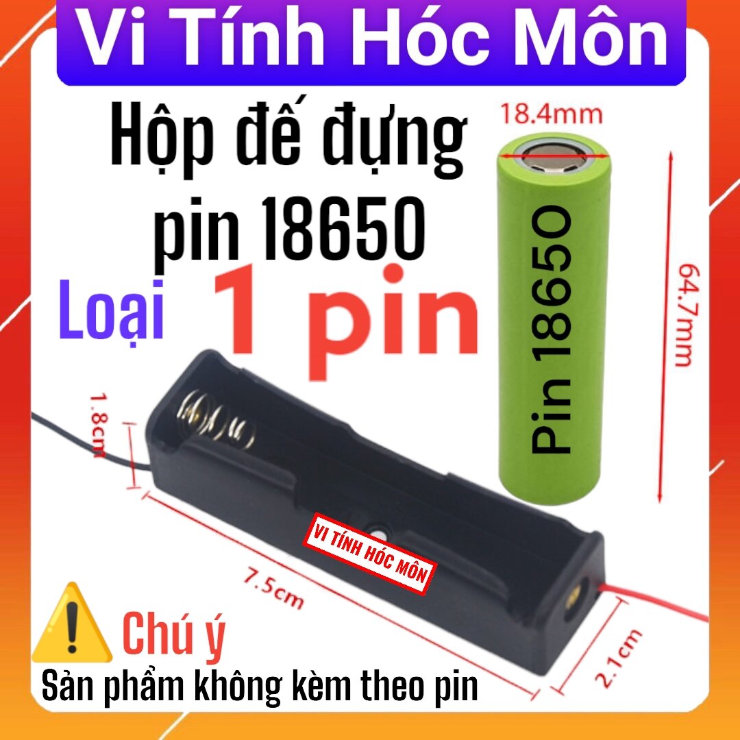 Đế pin 18650