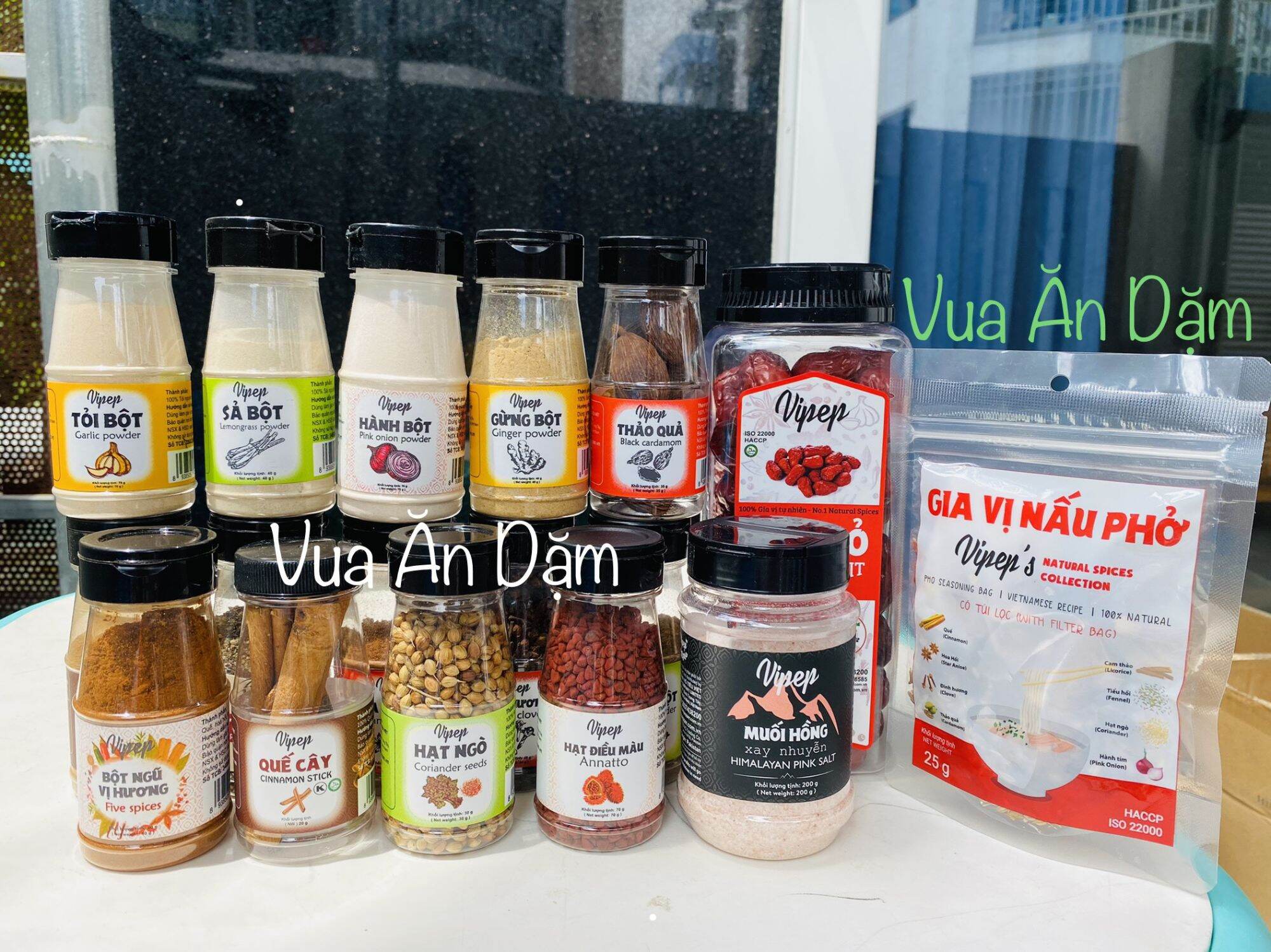 Trọn bộ bột gia vị sạch tự nhiên cho bé và gia đình Vipep