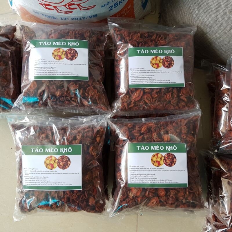 500g táo mèo khô