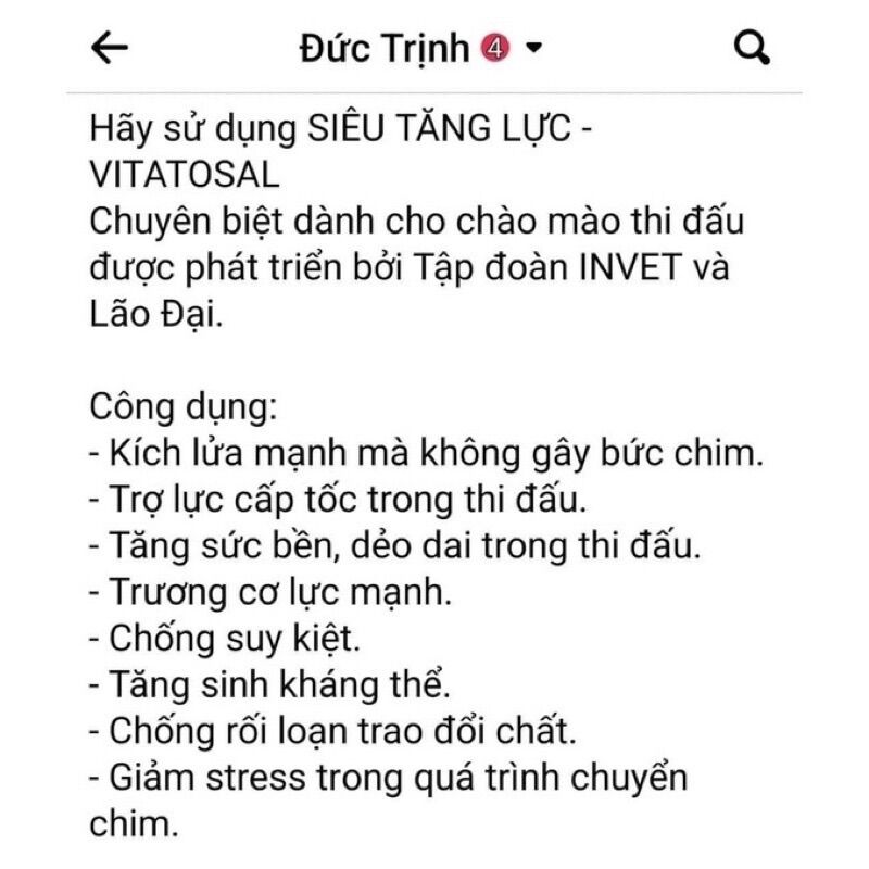 SIÊU TĂNG LỰC - VITATOSAL Lão Đại
