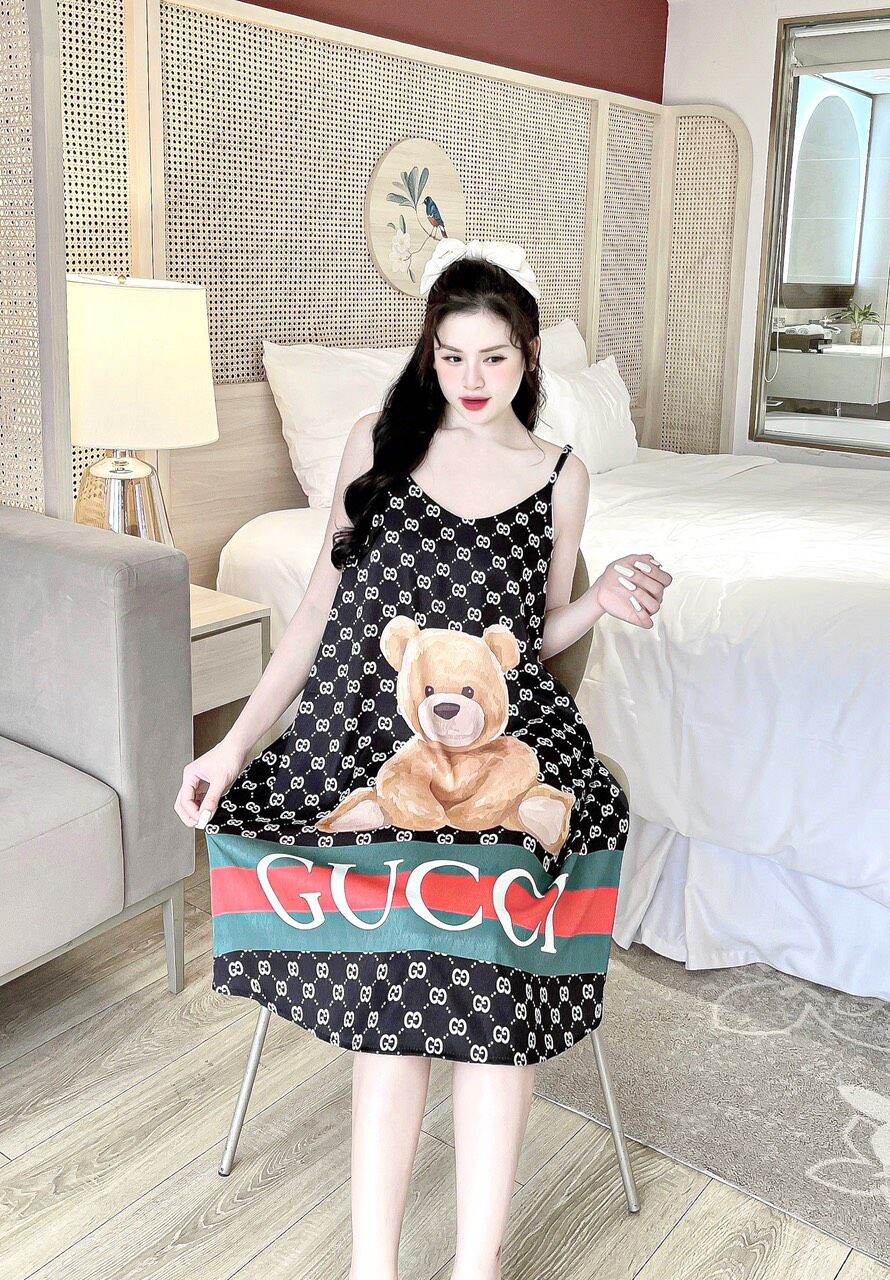 Váy ngủ 2 dây chất lụa cao cấp mềm mịn