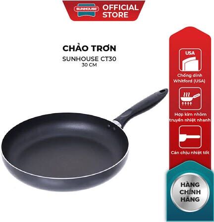 Chảo trơn chống dính sunhouse ct30- size 30cm