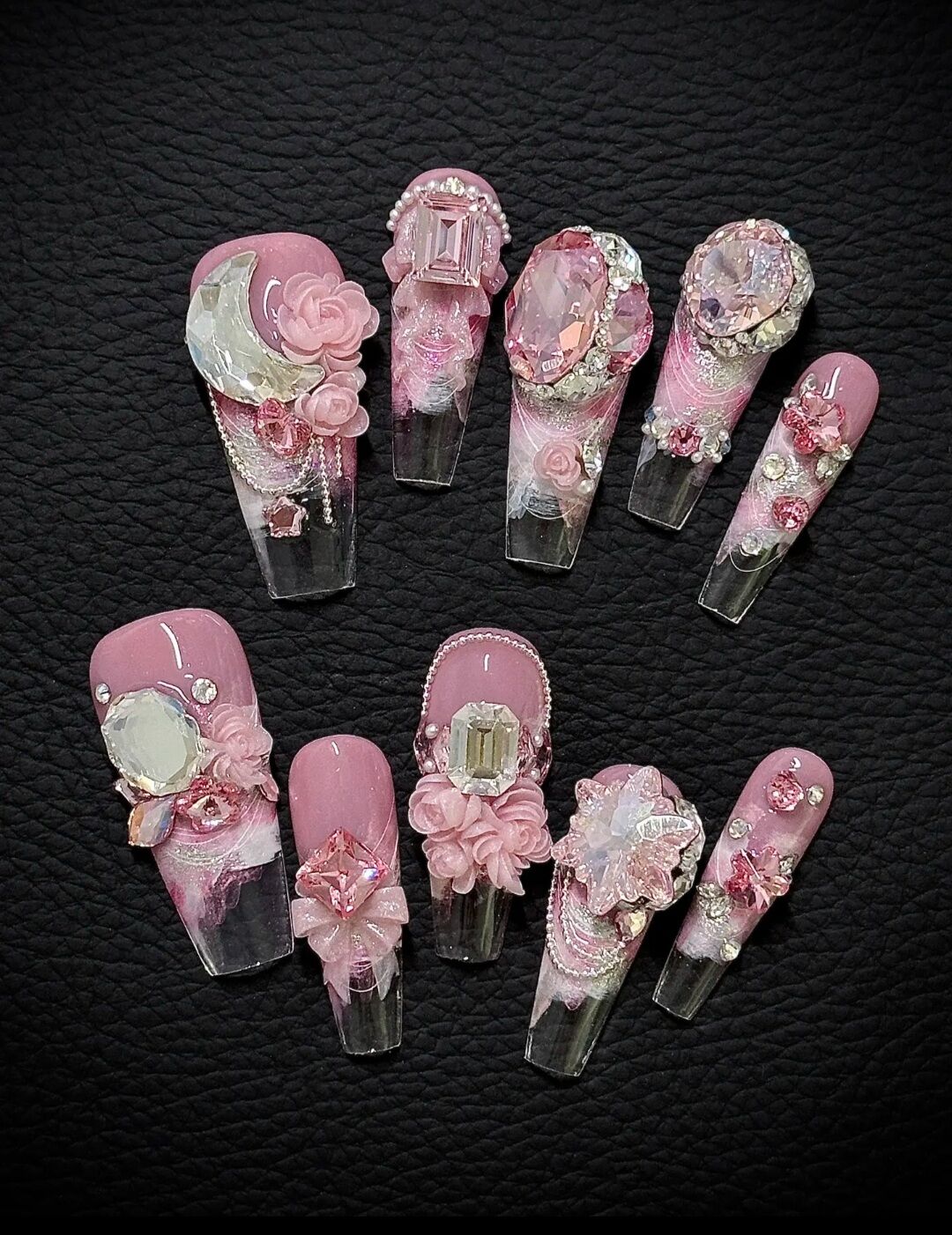 Nailbox thiết kế , móng cô dâu toner hồng dịu dàng - MeoluoiNailbox