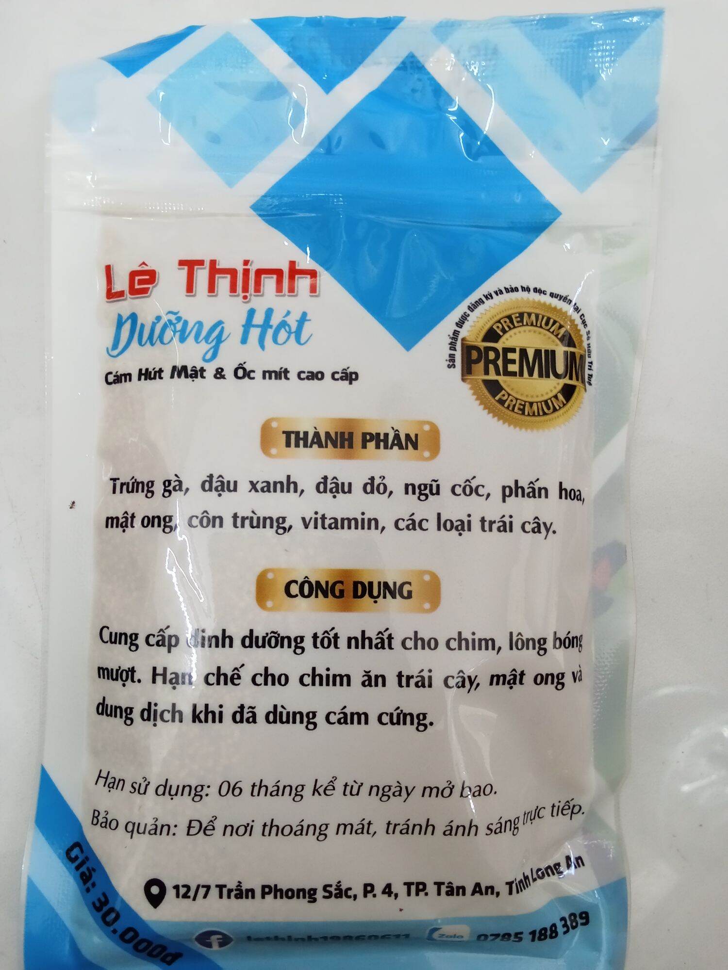 Cám hút mật và Ốc mít Lê Thịnh (dưỡng hót) mẫu mới 100g