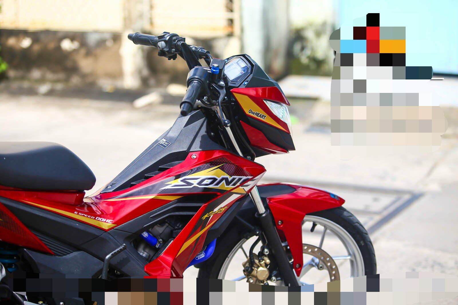 TEM RỜI SONIC 150 ĐỎ - DECAL RUBY