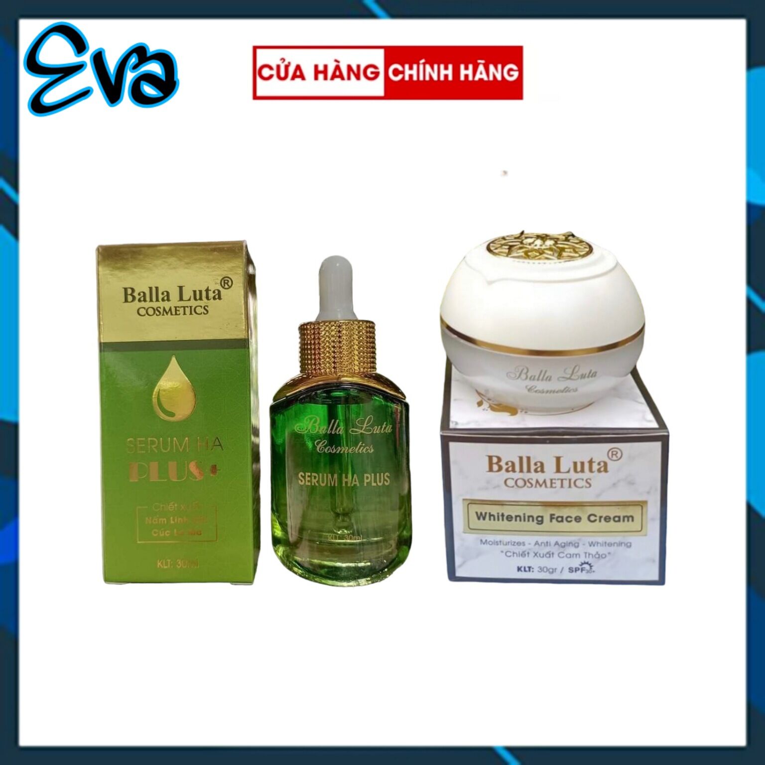 Kem face nâng cơ và serum ha balla luta