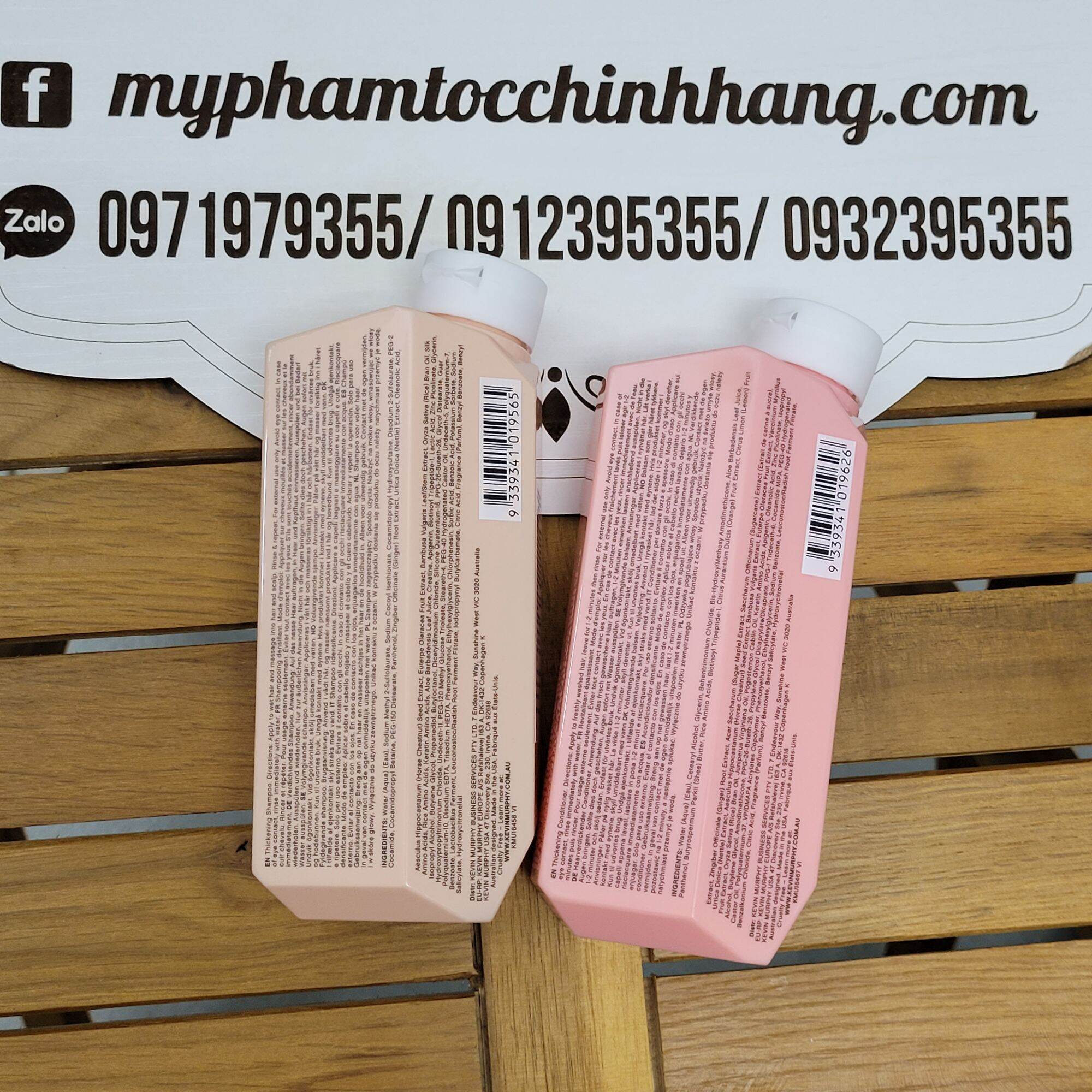 DẦU GỘI XẢ CHO TÓC ÍT, MỎNG, RỤNG KEVIN MURPHY PLUMPING 250ML
