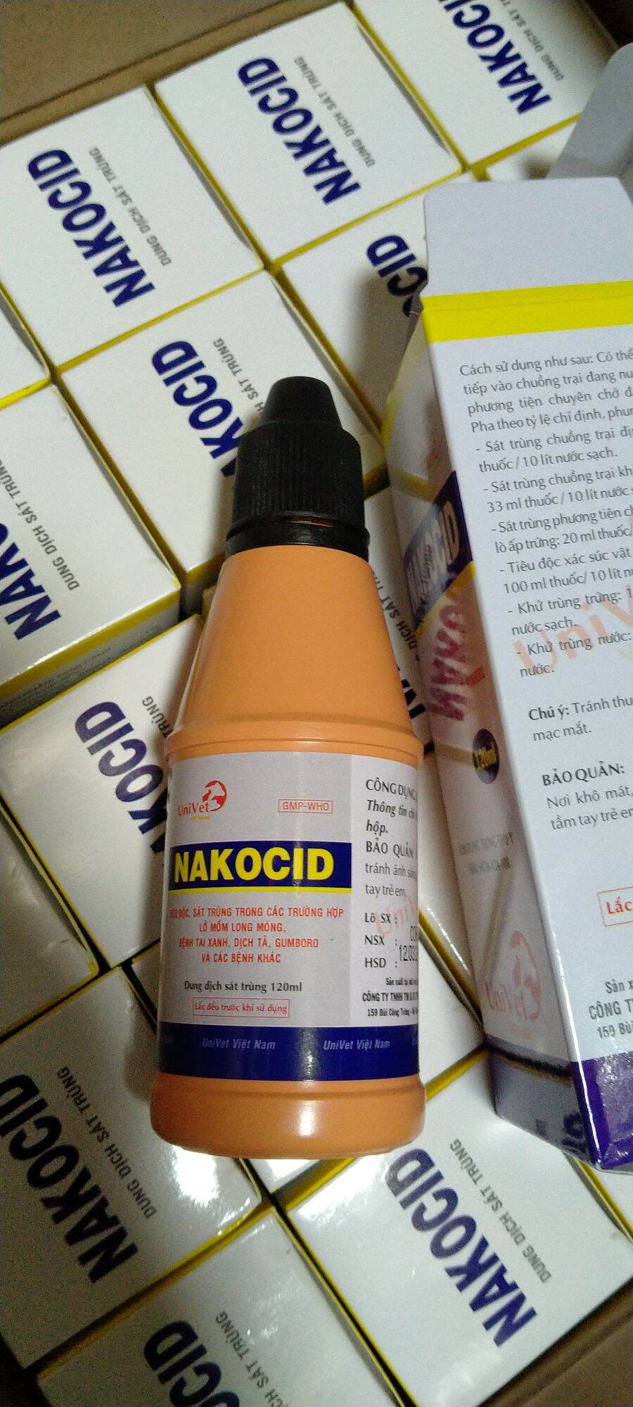 Sát trùng, diệt khuẩn, tiêu độc ngừa ký sinh cho thú -nakocide