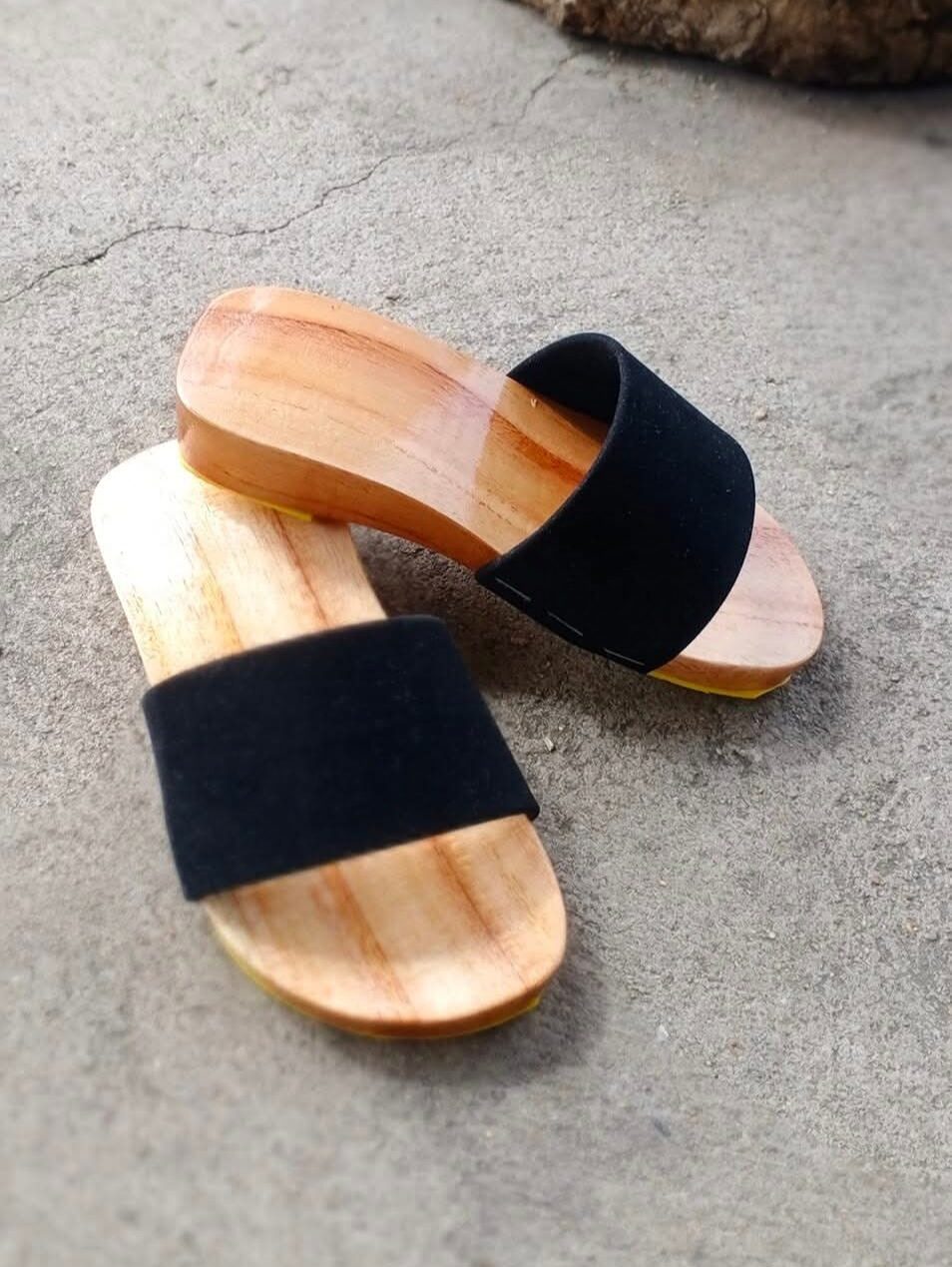 (1-9 tuổi) Guốc mộc cho bé, guốc gỗ cho bé trai bé gái