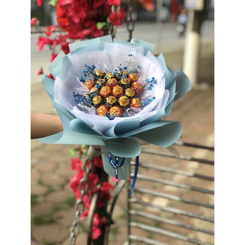 Bó hoa kẹo Chupa Chups dễ thương