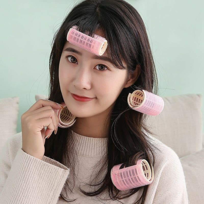 2 Lô Cuốn Tóc, Combo 2 Lô Cuốn Tóc Tự Dính 2 Lớp