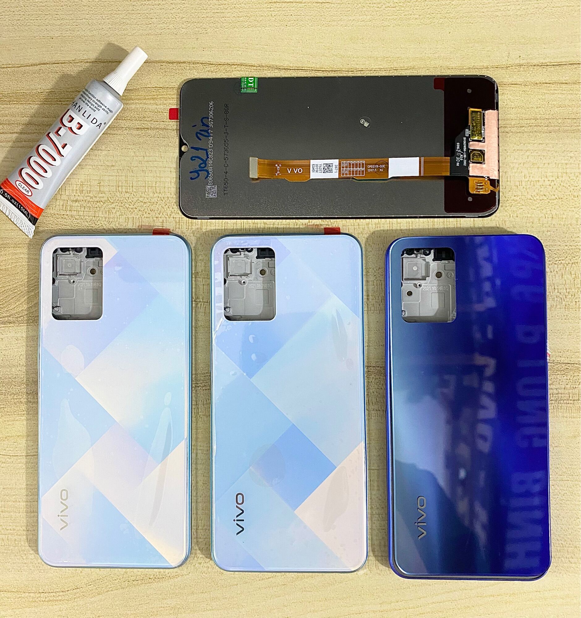 Combo Màn Hình + Bộ Vỏ Sườn VIVO Y21s ZIN Hàng Cao Cấp. Tặng Keo Dán