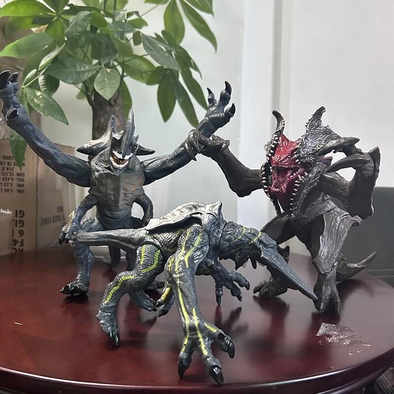 Pacific Rim Kaiju Nhân Vật Hành Động-Scunner Leatherback Mega Kaiju Trespasser Knifehead Bộ Mô Hình 