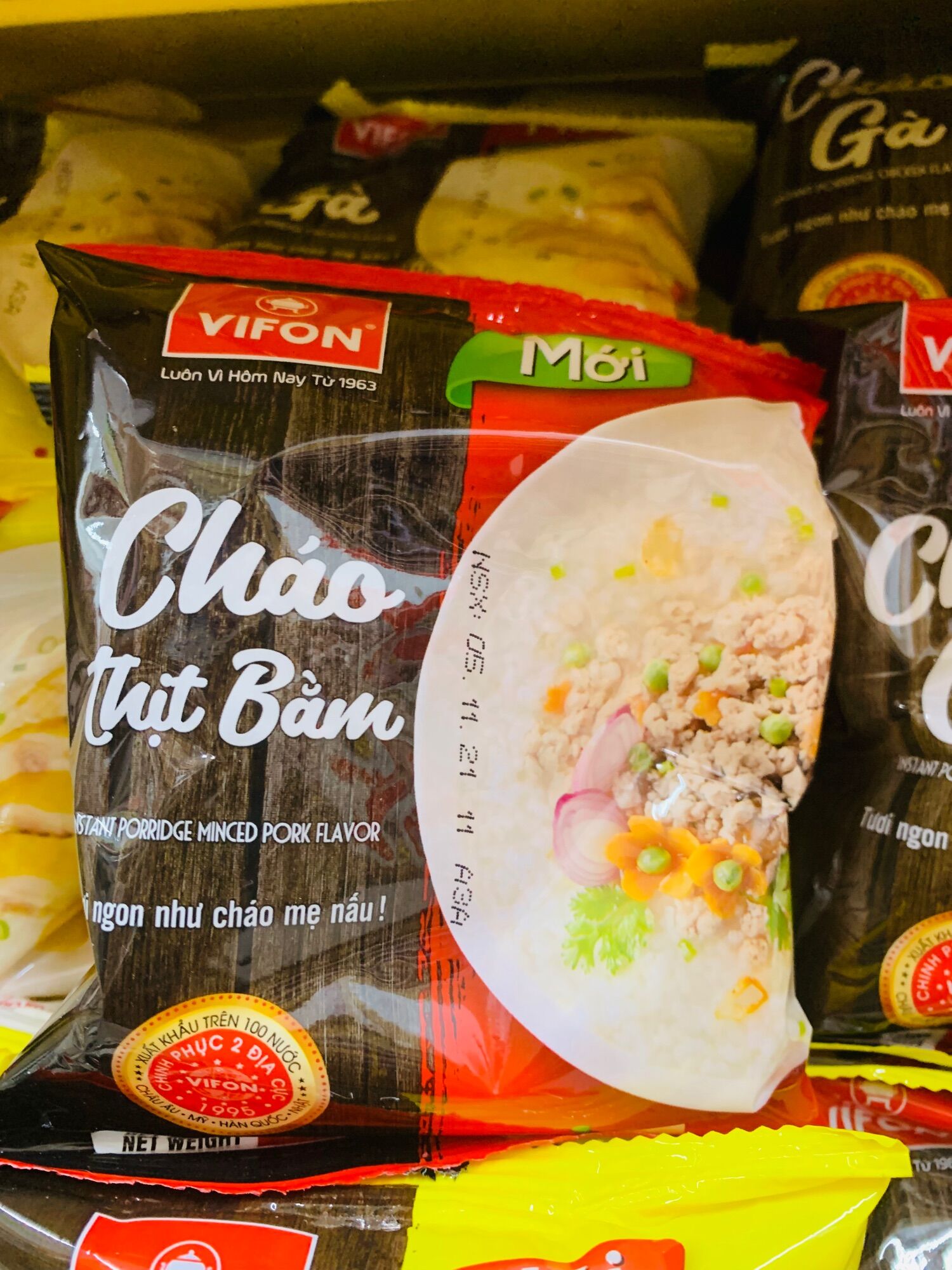 Cháo thịt bằm/cháo gà/cháo cá/cháo sườn Vifon