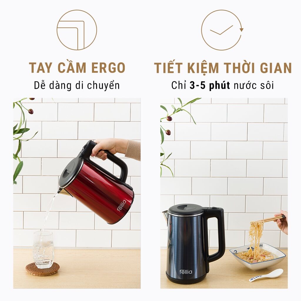Ấm đun siêu tốc Fellia K161