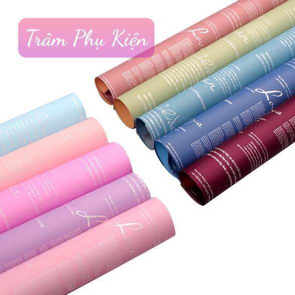 Giấy 2 mặt chữ gói hoa (Tập20tờ) hot