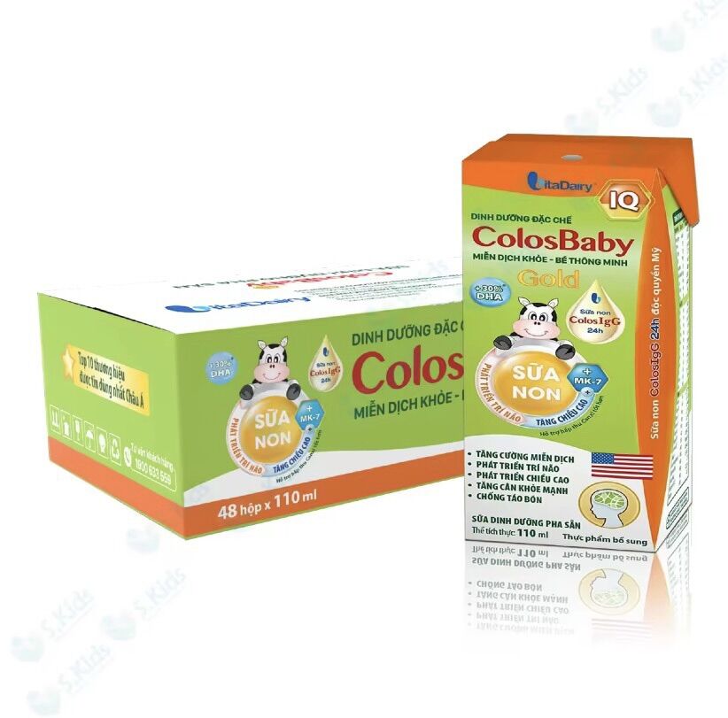 [FREESHIP MAX] Thùng 48 Hộp SBPS Colosbaby IQ 180ml