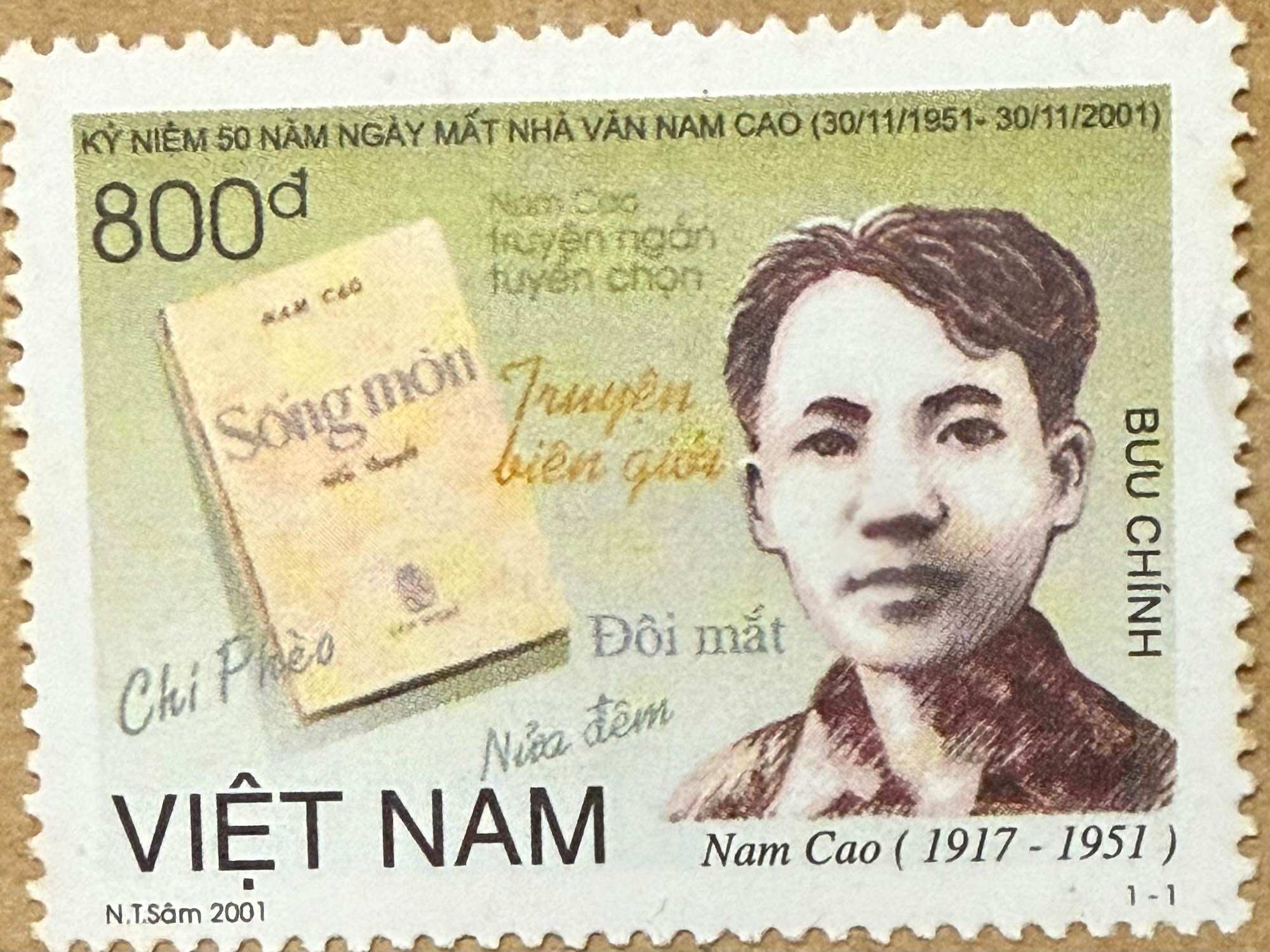 Tem sưu tập Việt Nam 2001: Nam Cao