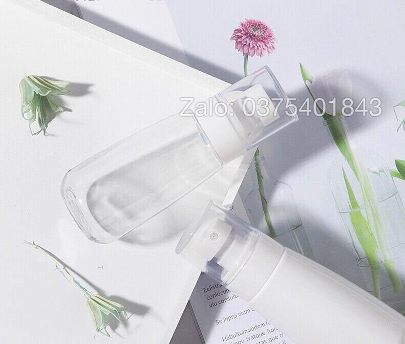 Chai xịt phun sương chiết mỹ phẩm nhiều màu dáng bầu tròn