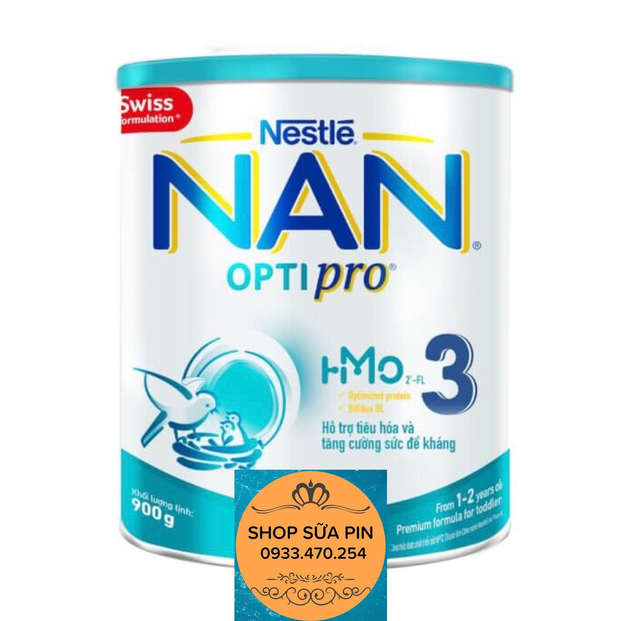 Sữa bột Nan optipro số 3 850g (mẫu mới)