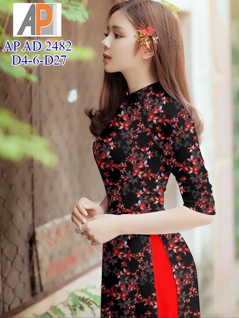Vải áo dài in hoa nhí