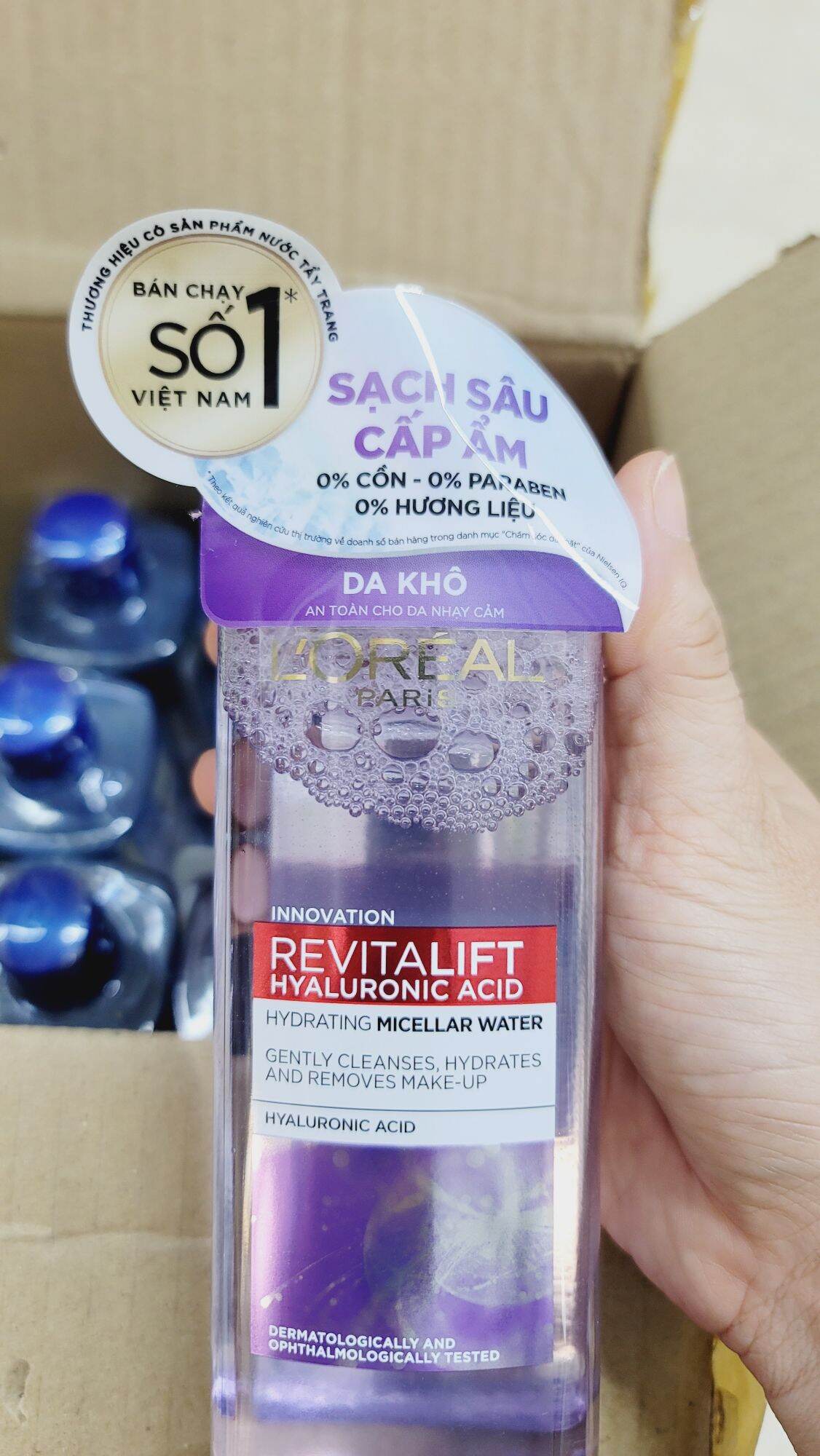 Nước Tẩy Trang L'Oreal Micellar Water Hyaluronic Acid 400ml