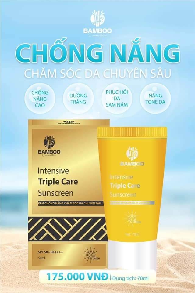 Kem chống nắng dưỡng da Bamboo Intensive Triple Care Sunscreen