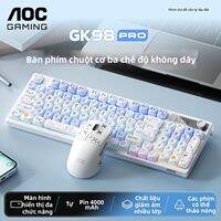 AOC | Bàn Phím Cơ Không Dây Bluetooth Chế Độ 3 Trạng Thái Đổi Phím Nóng Toàn Bộ