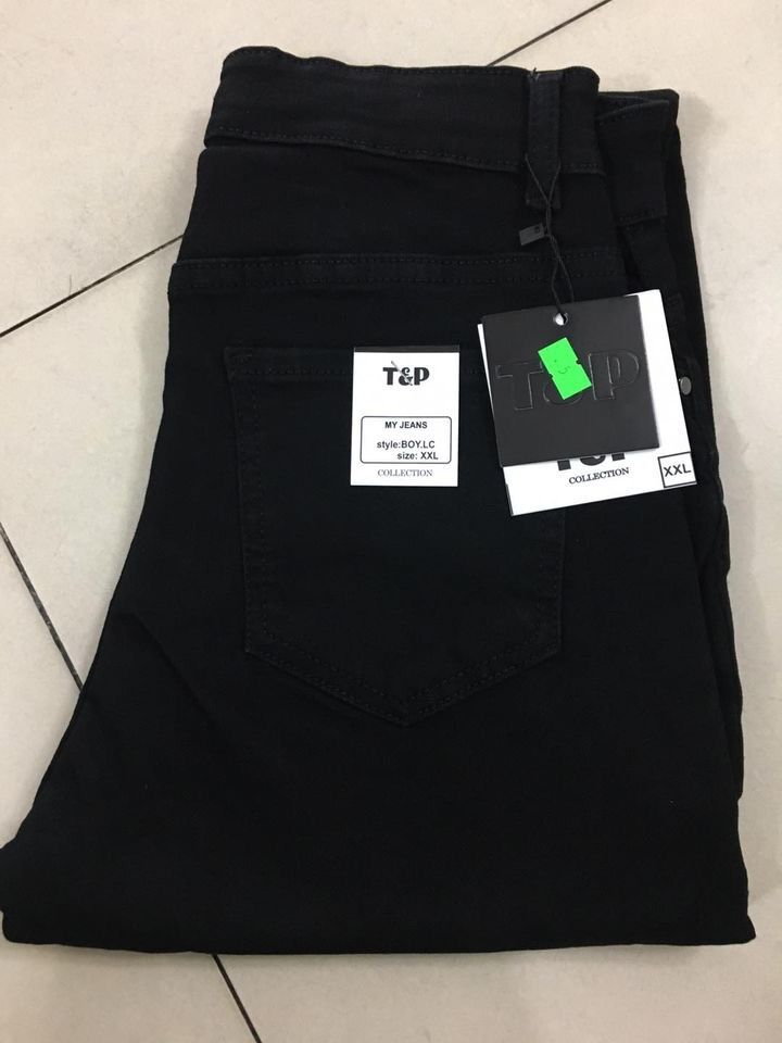 Quần jean baggy bigsize đen co dãn