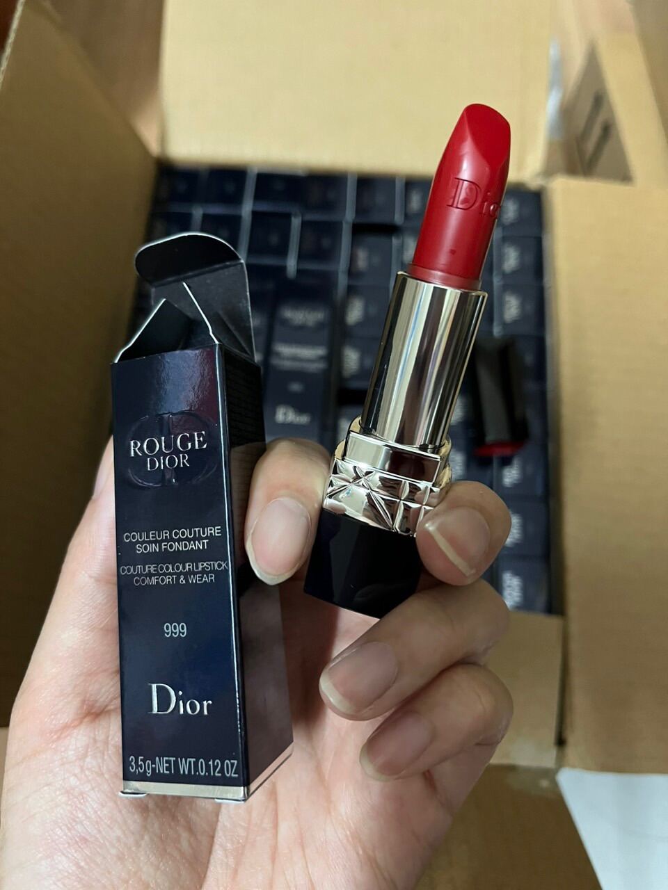 Son Thỏi Dior Rouge Velvet  Matte 100 720 999 Mini