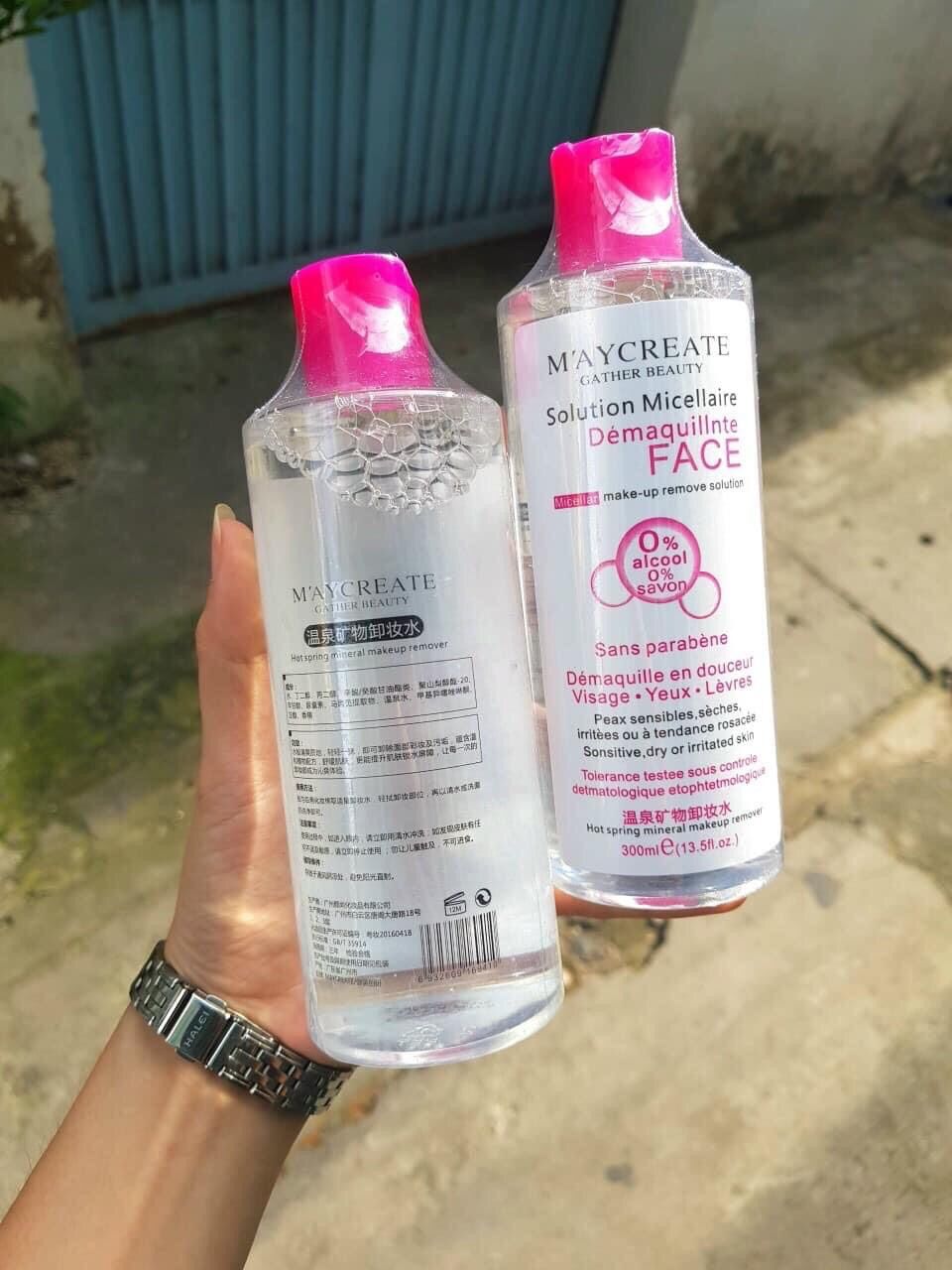 (Giá sỉ rẻ)Nước Tẩy trang Maycreate 300ml