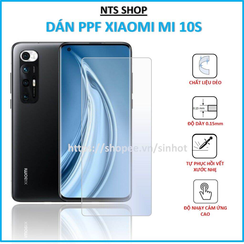 Dán PPF chống xước màn hình xiaomi Mi 10S