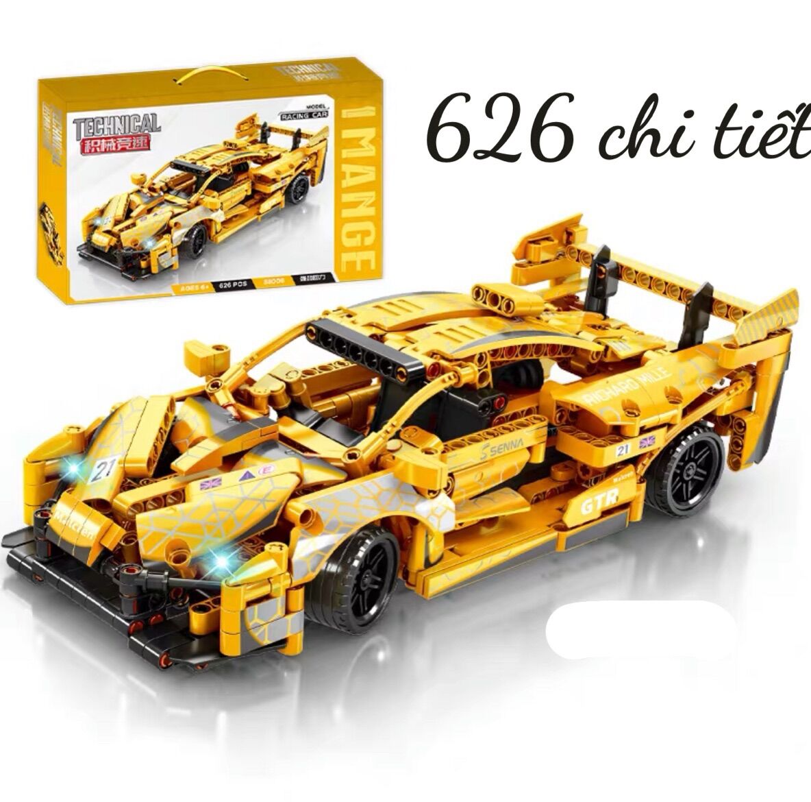 Lắp ráp xếp hình Technic : Siêu xe đua địa hình 626pcs