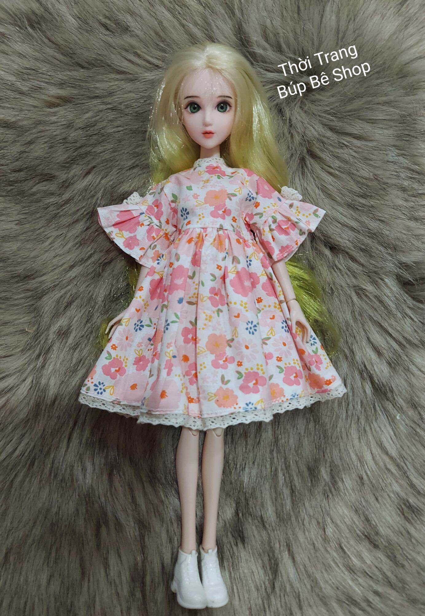 9 bộ váy cho búp bê Barbie Rainbow Handmade Dresses for Barbie Doll, Pack  of 9
