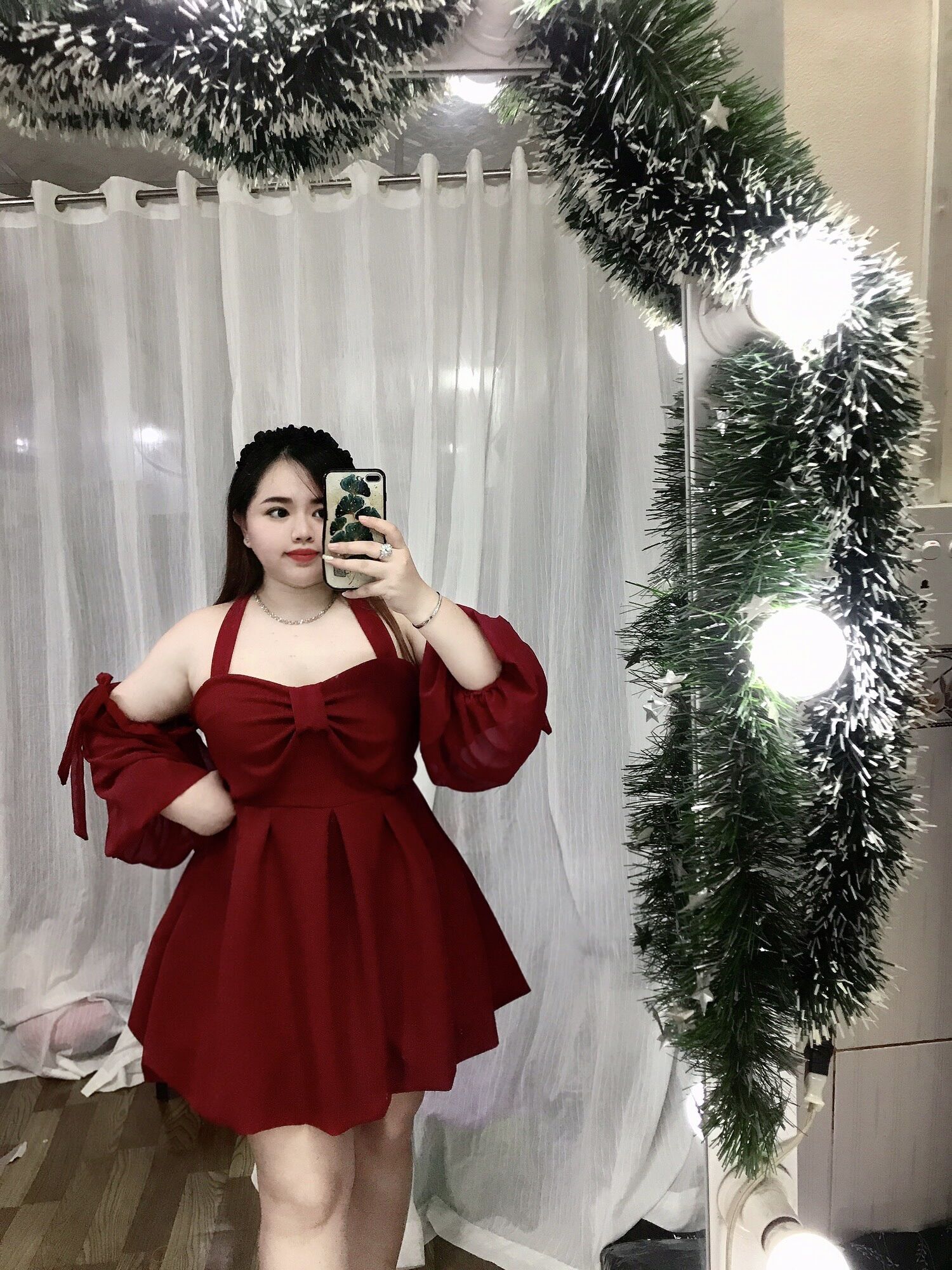 [Bigsize 60-85kg] Đầm bí xốp phối chiffon