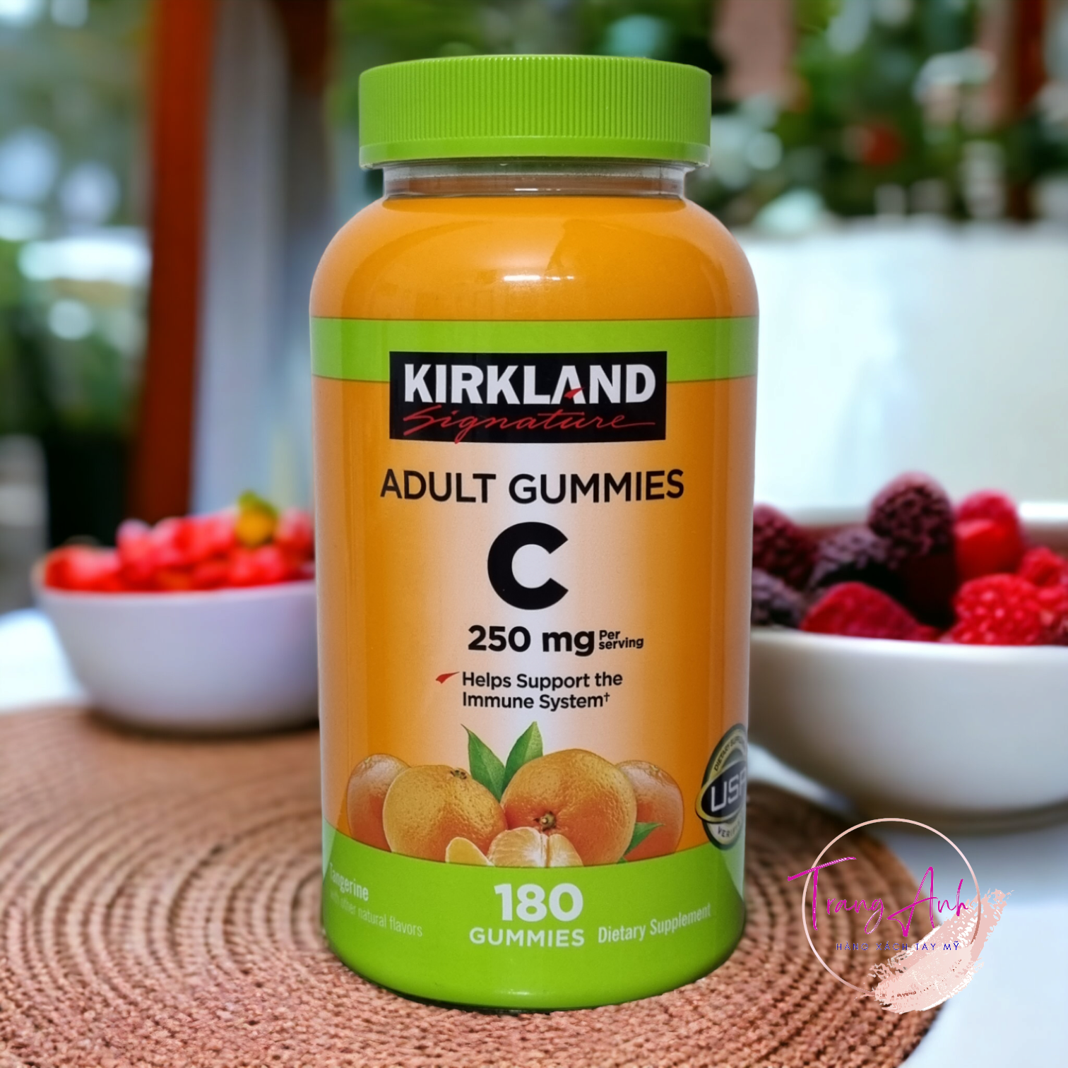 Mỹ - kẹo dẻo bổ sung vitamin - kirkland adult gummies c 250mg 180 viên