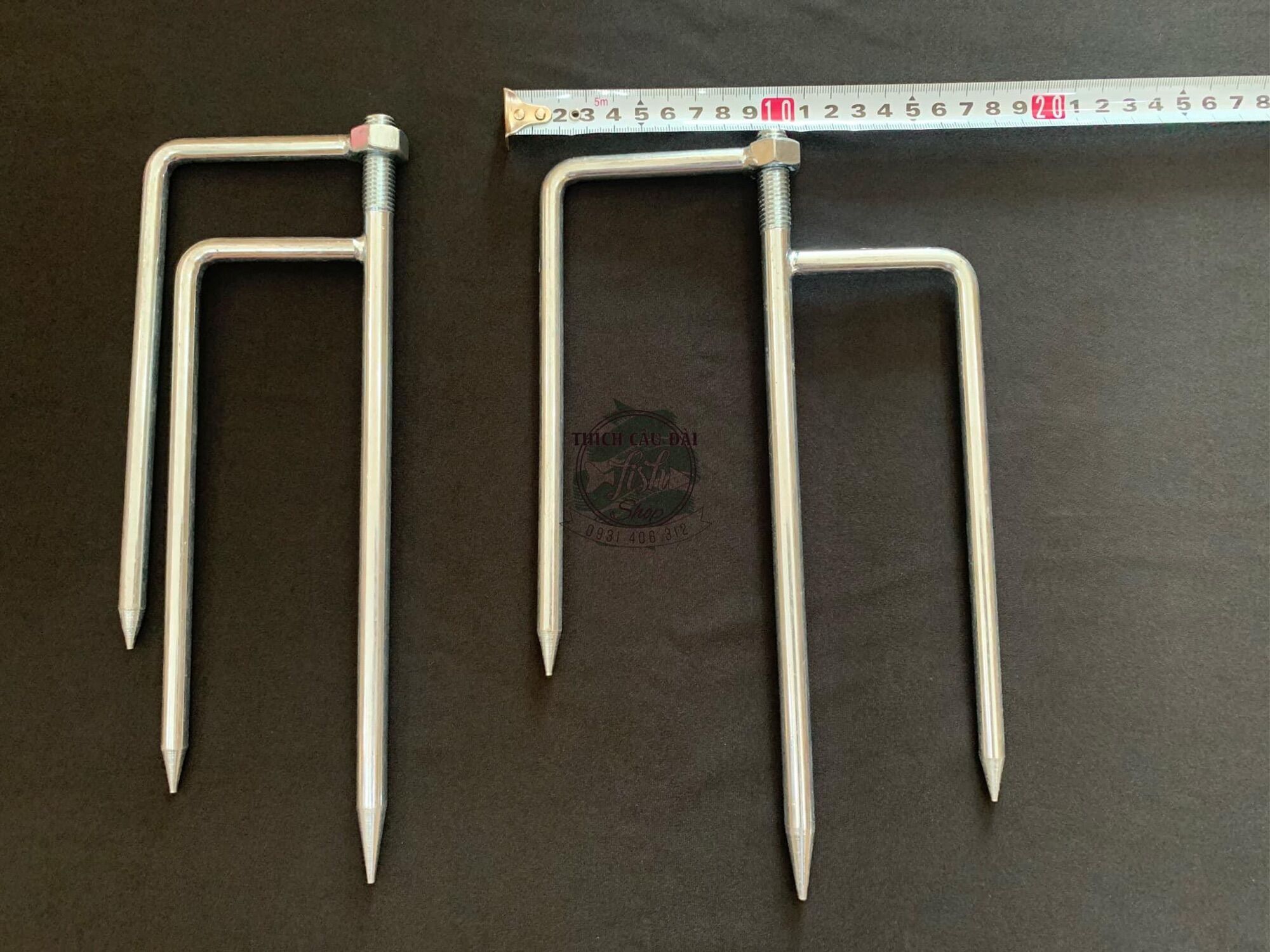 Chân dù inox cắm đất size lớn