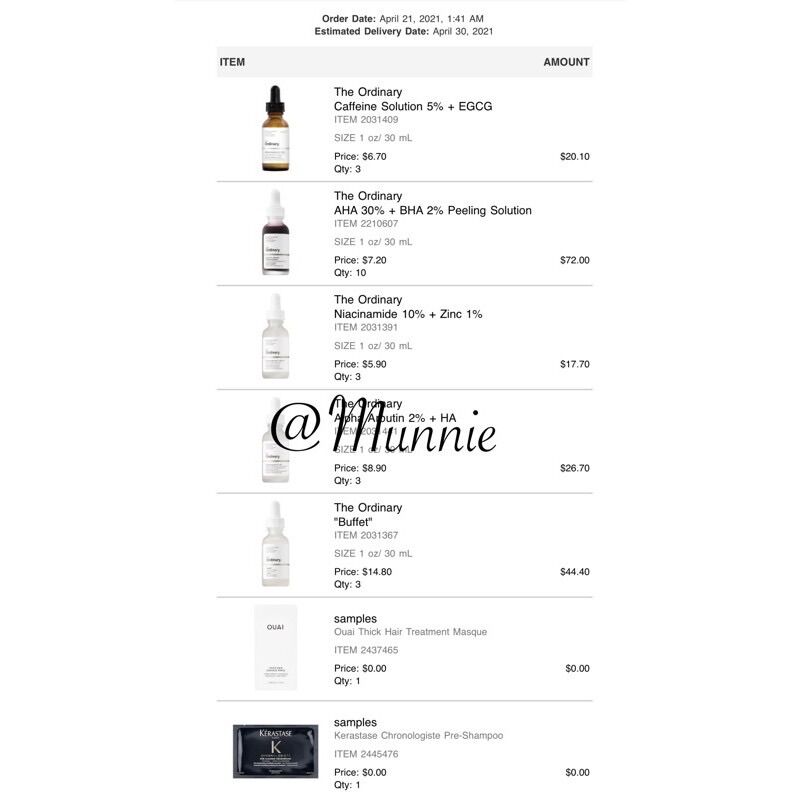 [Bill Sephora US] Tẩy da chết hoá học The Ordinary AHA 30% + BHA 2% Peeling Solution