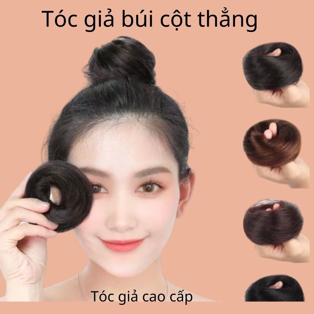 Tóc giả búi cột thẳng ❇️