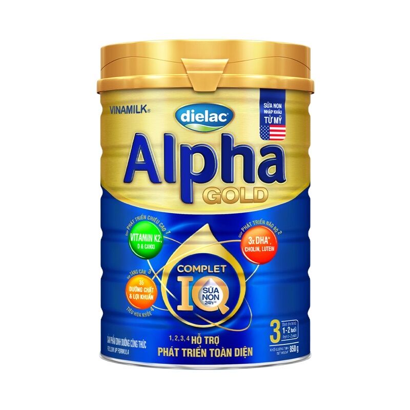 Sữa bột Alpha gold số 3 900g chính hãng