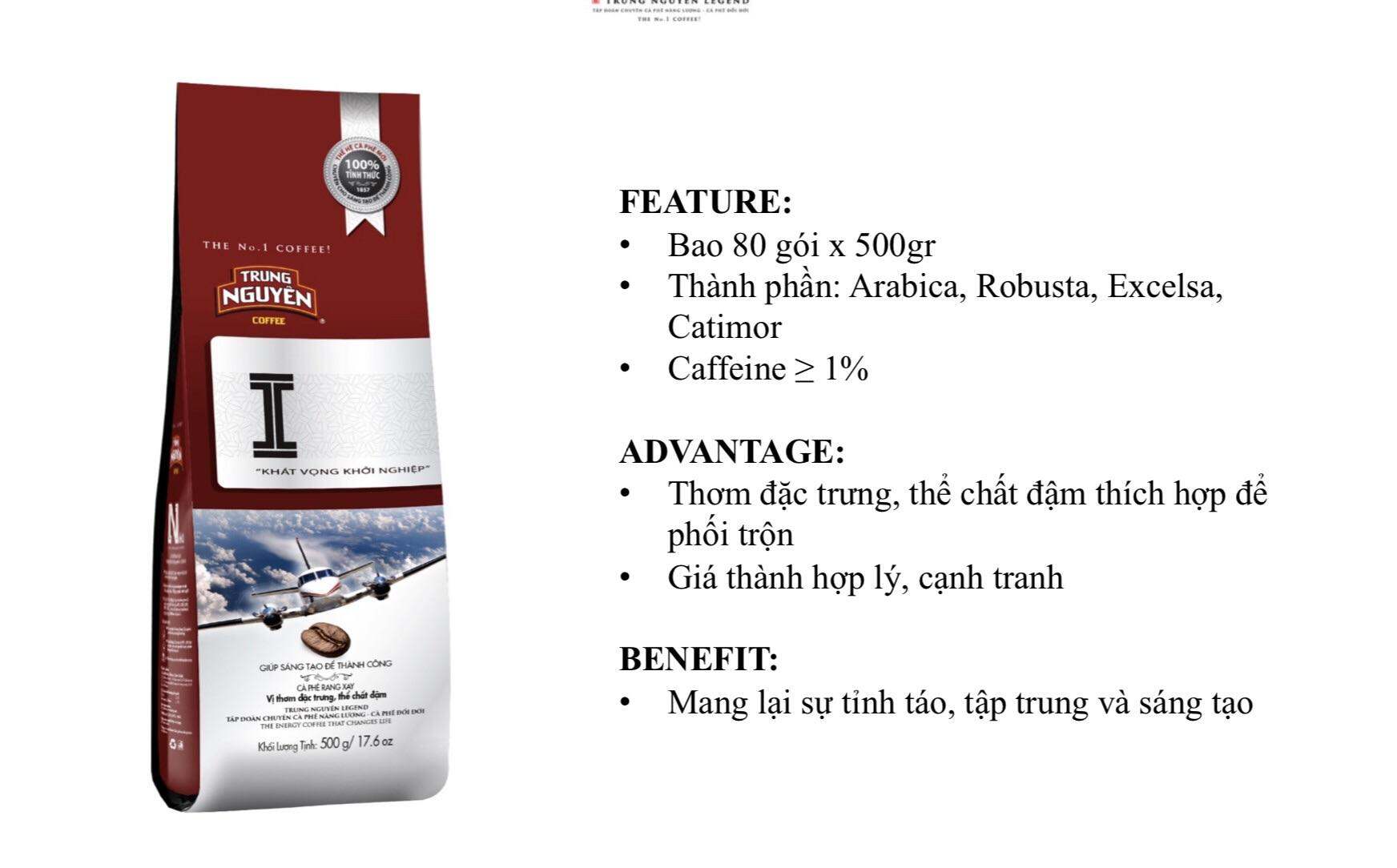 Cà phê I - khát vọng 500g - Cafe pha phin Trung Nguyên Giá Sỉ tại Lazada Việt Nam