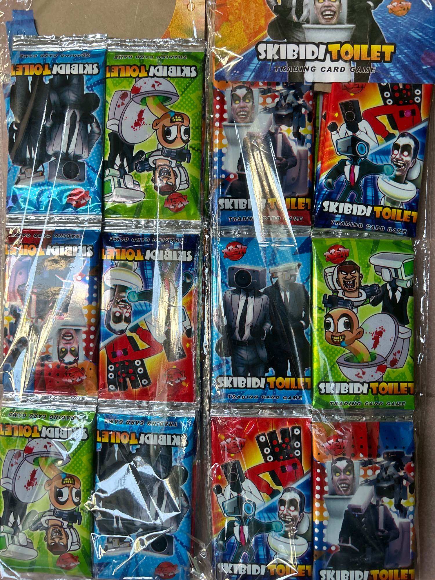 Vĩ 36xấp bài Toilet,pokemom,Onepece,thanh gươm ,liên quân